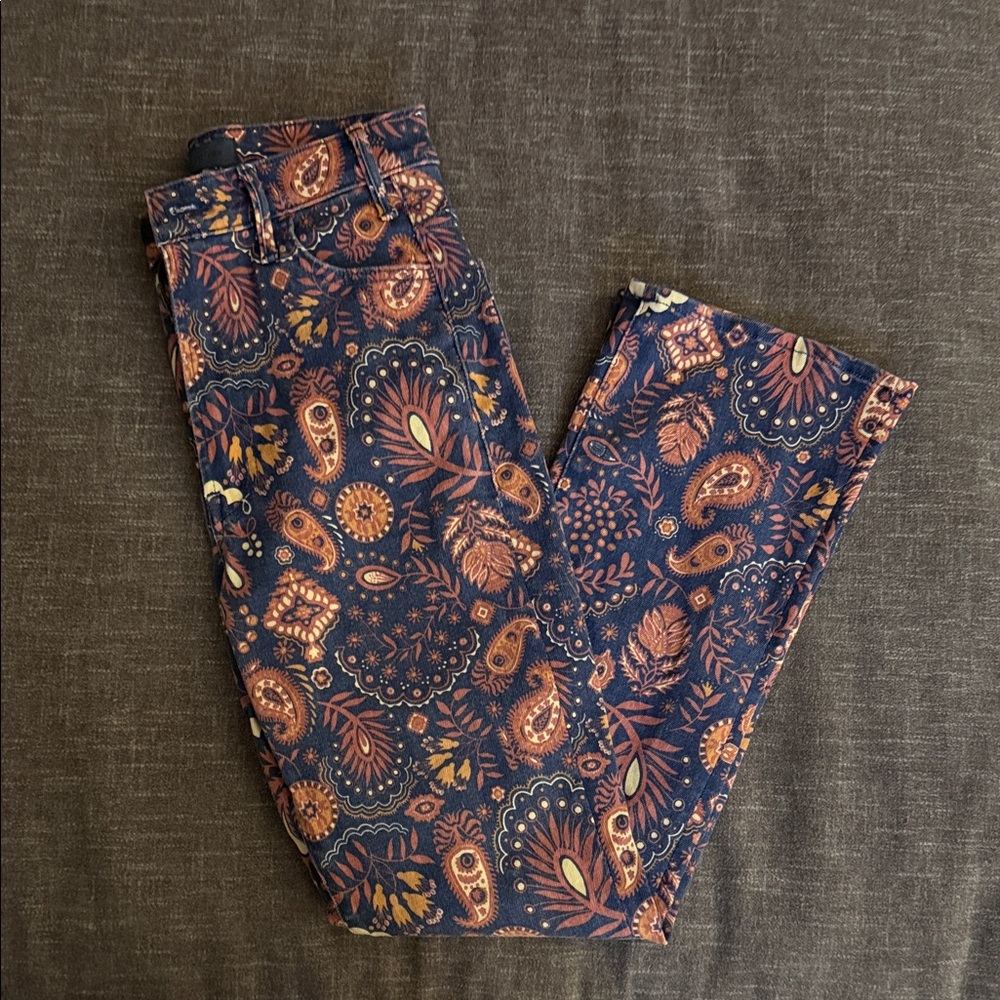 MOTHER Women's Ankle & Cropped Jeans - Multicolor Paisley